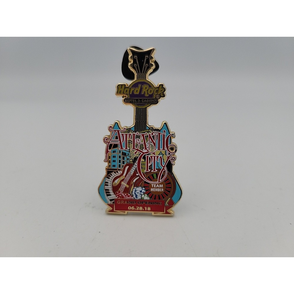 Hard Rock Cafe Atlantic City Grand Opening Pin Team Member 2018 Guitar 06.28.18